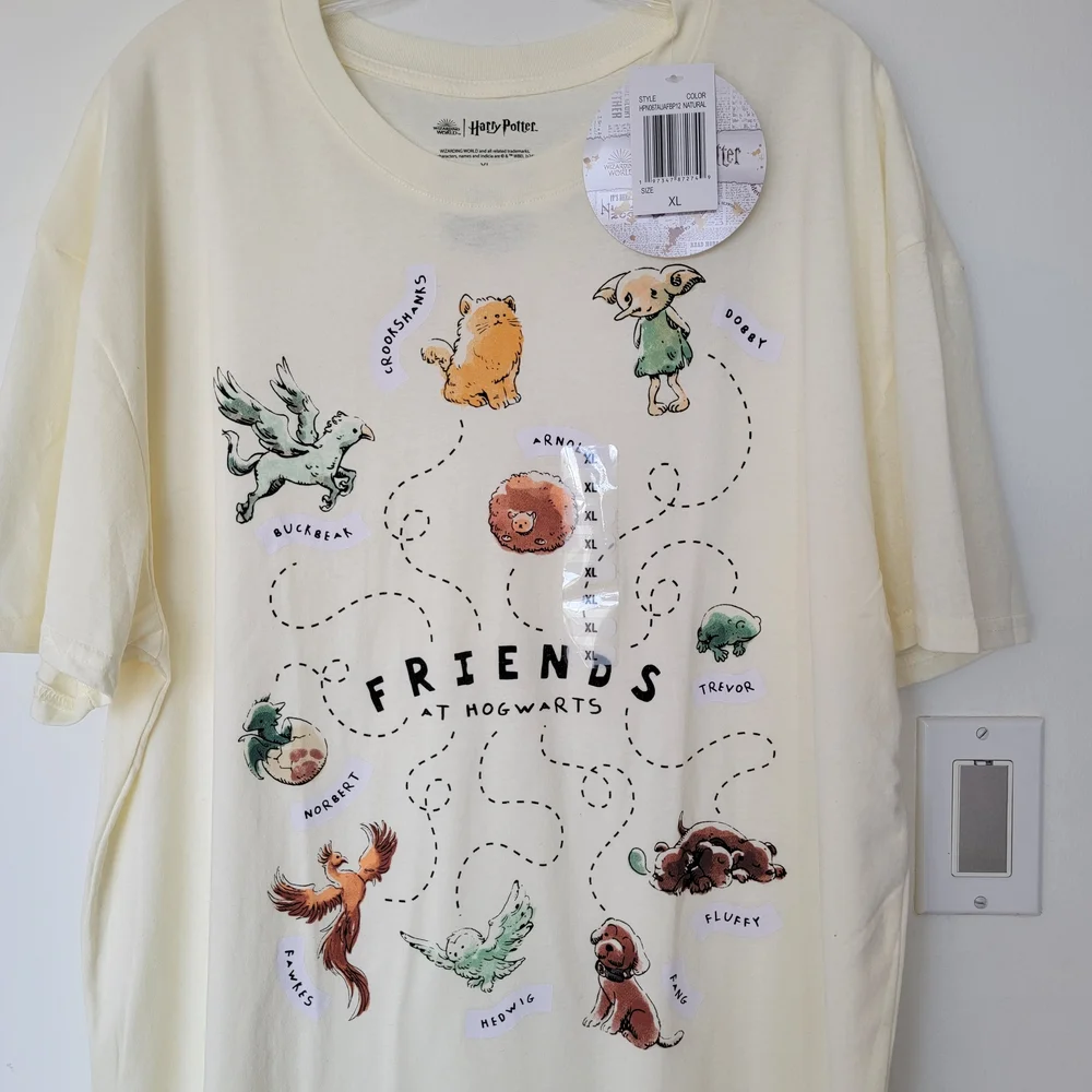 Warner Bros. Friends at Hogwarts T-Shirt - Cream - Picture 2 of 4